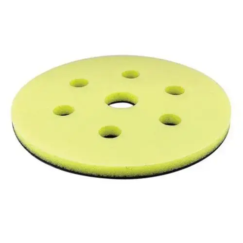 Micro-Hook Interface Pad, 6 in Dia, Super-Tack Attachment, 7 Holes Micro-Hook Interface Pad, 6 in Dia, Super-Tack Attachment, 7 Holes