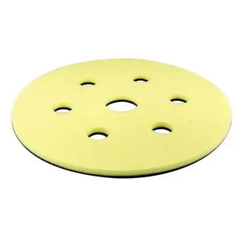Micro-Hook Interface Pad, 6 in Dia, Super-Tack Attachment, 7 Holes