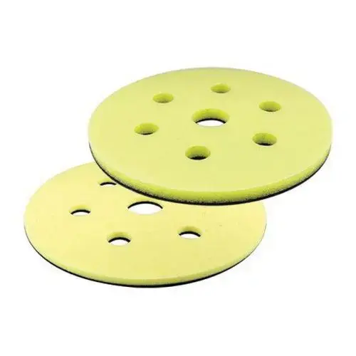 Micro-Hook Interface Pad, 6 in Dia, Super-Tack Attachment, 7 Holes