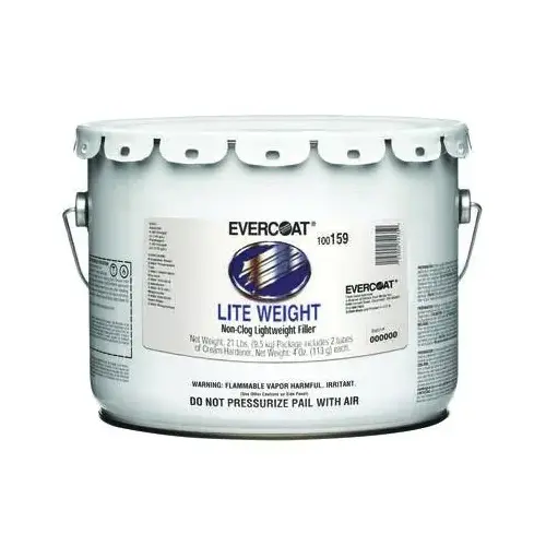 Professional Lightweight Body Filler, 3 gal Pail, Gray, Liquid