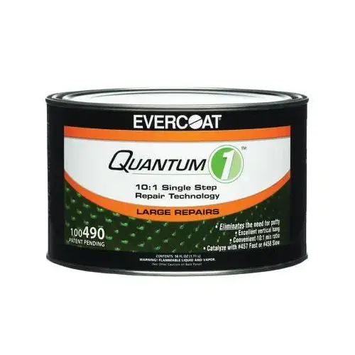 Lightweight Premium Body Filler, 0.5 gal Can, Off-White, Liquid