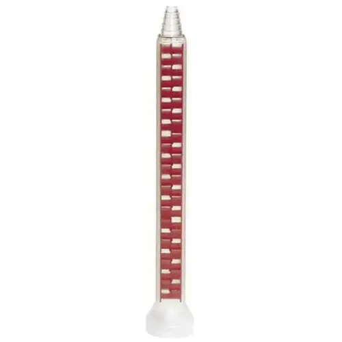 420 24-Element Power Mixing Tip, 0.42 in Dia x 6.8 in L, Use With: Fusor 120, T20, T21 Structural Adhesive Red