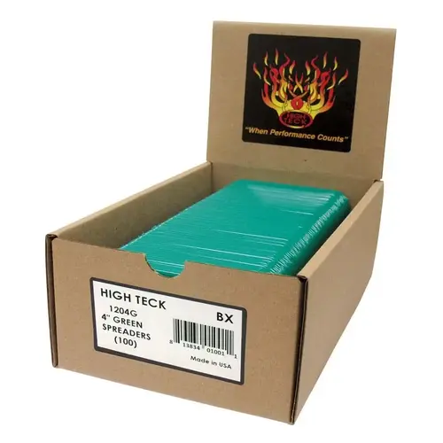 4" Green Spreaders, Qty: 100, Display Box, 5/Case