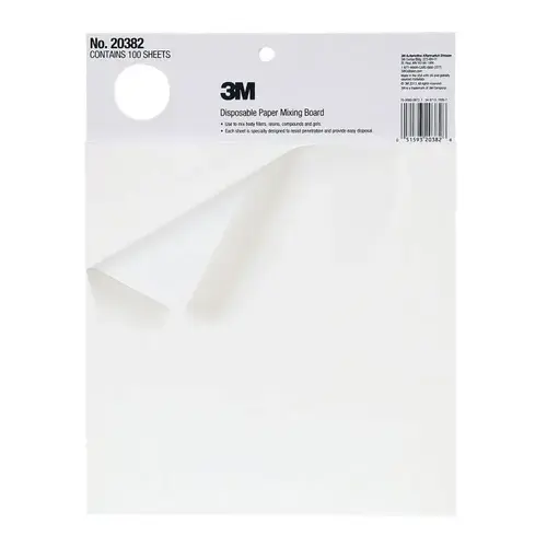 Disposable Paper Mixing Board, 10 x 13 in, 100 Sheets White