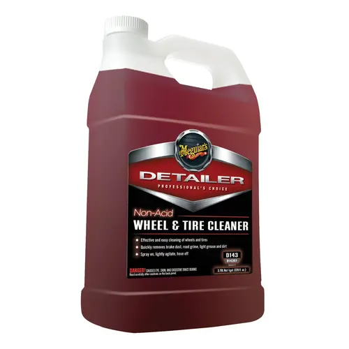 Non-Acid Wheel and Tire Cleaner, 1 gal Can, Dark Red, Liquid