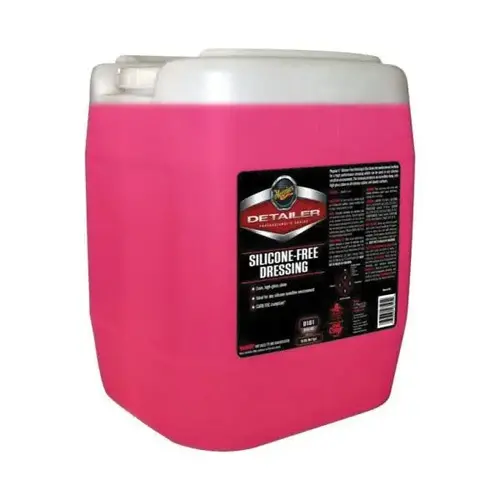 Silicone-Free Dressing, 5 gal Can, Bright Pink