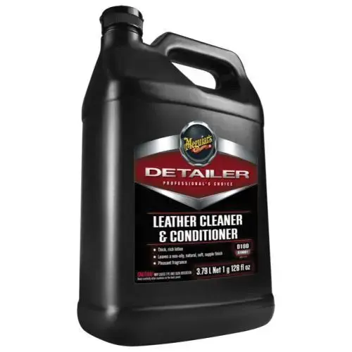 Leather Cleaner and Conditioner, 1 gal Can, Liquid, Use With: Leather White