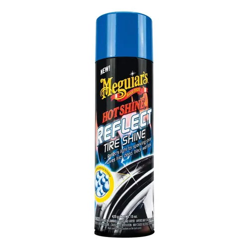 Reflect Tire Shine, 15 oz Aerosol Can, Clear, Liquid