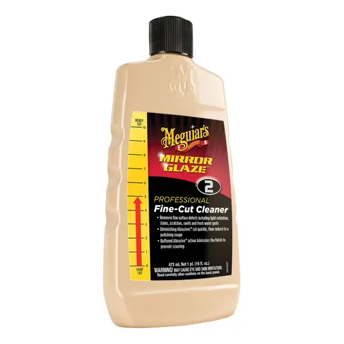 Fine-Cut Professional Cleaner Compound, 16 oz Bottle, Grayish Brown, Liquid