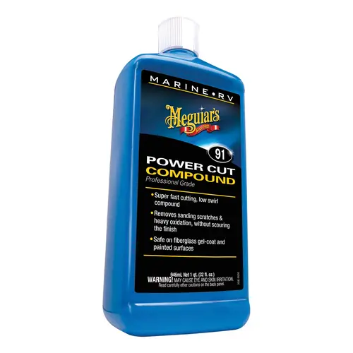 Power-Cut Marine/RV Professional Grade Compound, 32 oz Bottle, Off-White, Liquid Power-Cut Marine/RV Professional Grade Compound, 32 oz Bottle, Off-White, Liquid
