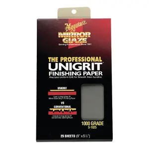 Meguiar's S1025 Finishing Paper, 9 in x 5-1/2 in, 1000 Grit