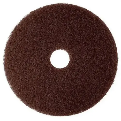 7100 Series Stripping Pad, 20 in Dia, Brown