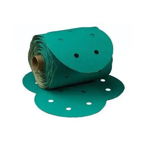 0 246U Series Dust Free Multi-Hole Abrasive Disc, 8 in Dia, 80 Grit, PSA, Green 0 246U Series Dust Free Multi-Hole Abrasive Disc, 8 in Dia, 80 Grit, PSA, Green