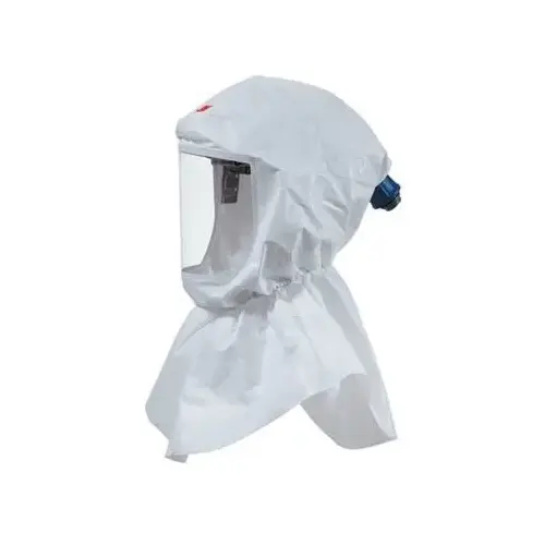 Replacement Hood with Inner Collar, Use With: S-655 Hood Assembly, PAPR and SAR White Replacement Hood with Inner Collar, Use With: S-655 Hood Assembly, PAPR and SAR White