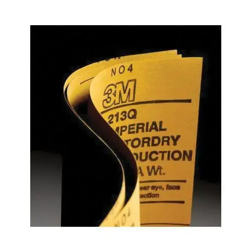 213Q Series Abrasive Sheet, 9 in W x 11 in L, P320 Grit, Medium Grade, Black, Wet/Dry 213Q Series Abrasive Sheet, 9 in W x 11 in L, P320 Grit, Medium Grade, Black, Wet/Dry
