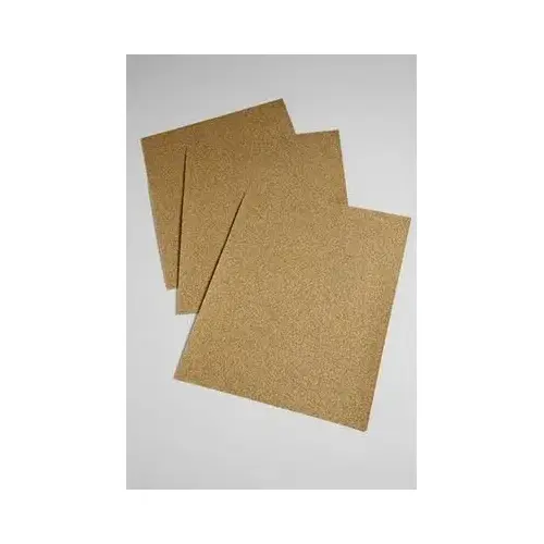 336U Series Paper Sheet, 9 in W x 11 in L, 120 Grit, Very Fine Grade, Aluminum Oxide Abrasive, Gold, Dry 336U Series Paper Sheet, 9 in W x 11 in L, 120 Grit, Very Fine Grade, Aluminum Oxide Abrasive, Gold, Dry