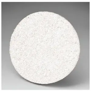Scotch-Brite 28063 CF-DC Series No-Hole Clean and Finish Disc, 6 in, Talc, White