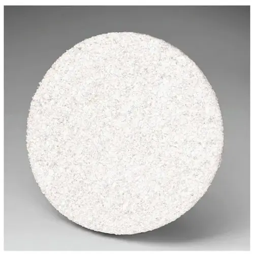 CF-DC Series No-Hole Clean and Finish Disc, 6 in, Talc, White