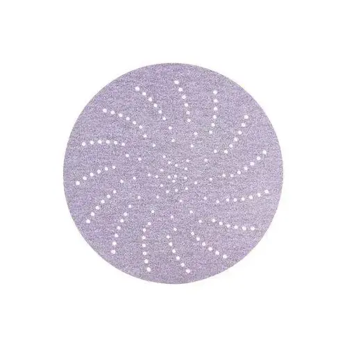 734U Series Clean Sanding Abrasive Disc, 5 in Dia, P150 Grit, Hook and Loop, Purple 734U Series Clean Sanding Abrasive Disc, 5 in Dia, P150 Grit, Hook and Loop, Purple