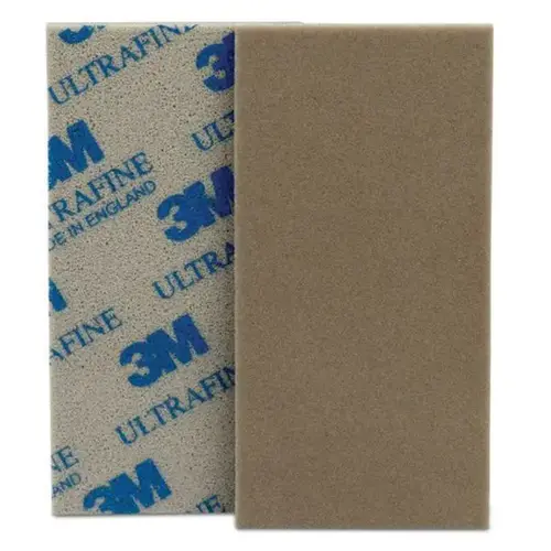 0 Performance Soft Sanding Sponge, 2-3/4 in W x 5-1/2 in L, 800/1000 Grit, Ultra Fine Grade, Tan Color