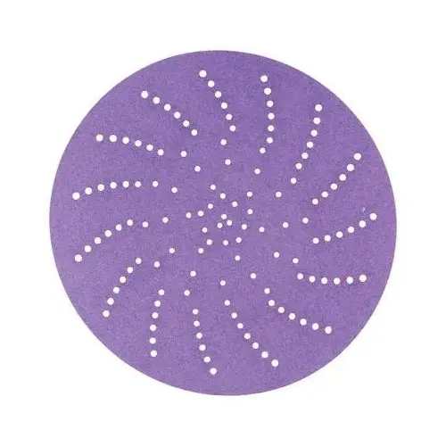 737U Series Multi-Hole Clean Sanding Abrasive Disc, 5 in Dia, 400+ Grit, Hook and Loop, Purple 737U Series Multi-Hole Clean Sanding Abrasive Disc, 5 in Dia, 400+ Grit, Hook and Loop, Purple