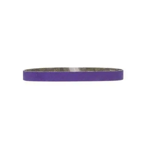 786F Series File Belt, 3/4 in W x 20-1/2 in L, 80+ Grit, Purple