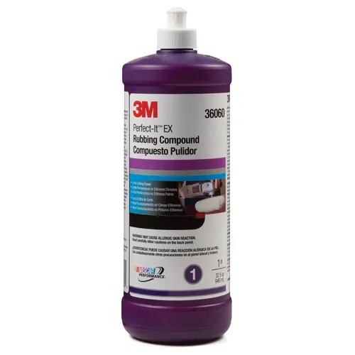 EX AC Rubbing Compound, 1 qt Bottle, White, Liquid EX AC Rubbing Compound, 1 qt Bottle, White, Liquid