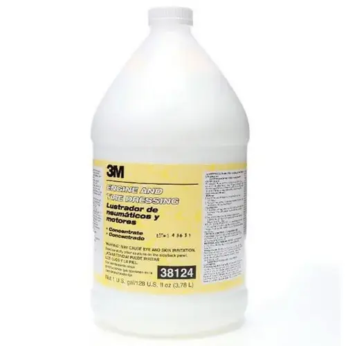 Engine and Tire Dressing, 1 gal, White, Liquid Engine and Tire Dressing, 1 gal, White, Liquid