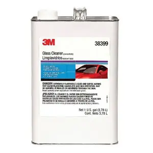 3M 38399 Body Shop Clean-Up Glass Cleaner, 1 gal Can, Blue, Liquid