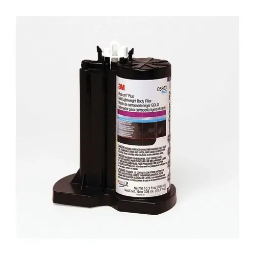 0 Body Filler, 276 mL Cartridge, Gold, Paste