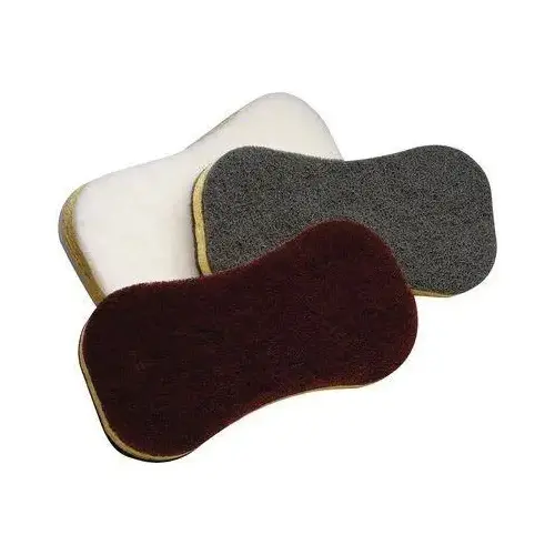 General Purpose Scuff Sponge, 1 in W x 6 in L, Extra Fine, Maroon