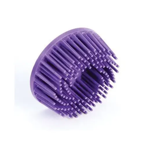 Body Man's Bristle Disc, 2 in Dia, 36 Grit, Very Coarse Grade, Ceramic Purple Body Man's Bristle Disc, 2 in Dia, 36 Grit, Very Coarse Grade, Ceramic Purple