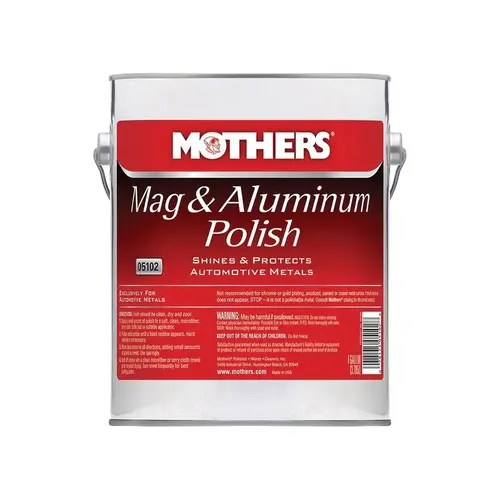 05102 Mag and Aluminum Polish, 128 oz Can, White, Solid