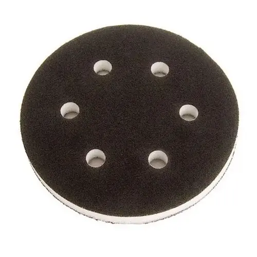 1066 Grip Faced Interface Pad, 6 in Dia x 1/2 in THK, Hook and Loop Attachment