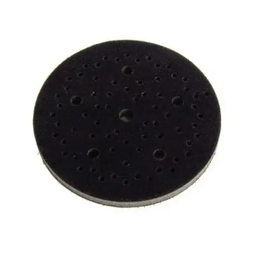 Grip Faced Interface Pad, 5 in Dia x 3/8 in THK, Hook and Loop Attachment