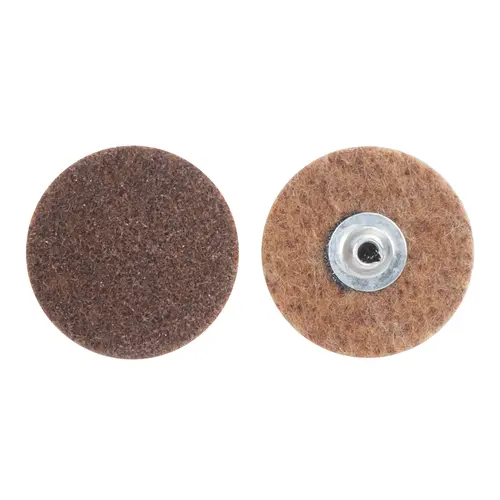 09186 Non-Woven Quick Change Sanding Disc, 3 in, 80 Grit Brown