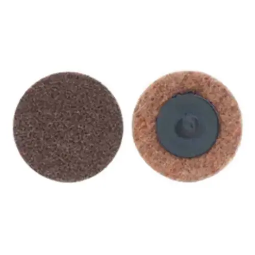 09194 Non-Woven Quick Change Sanding Disc, 3 in, TR (Type III) Attachment Brown