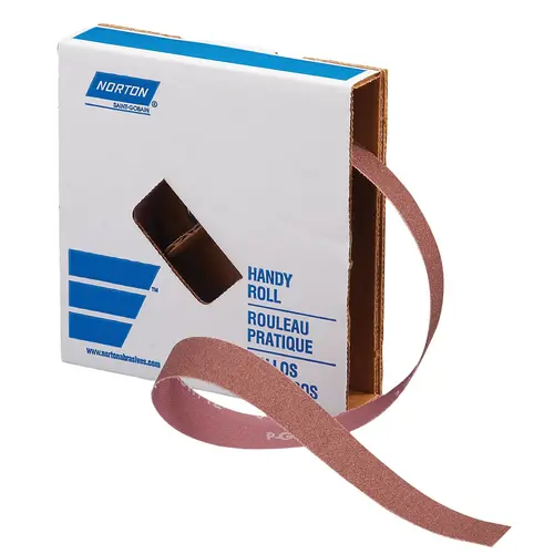 26268 K225 Series Sanding Roll, 1 in W x 50 yd L, P320 Grit, Extra Fine Grade Brown 26268 K225 Series Sanding Roll, 1 in W x 50 yd L, P320 Grit, Extra Fine Grade Brown