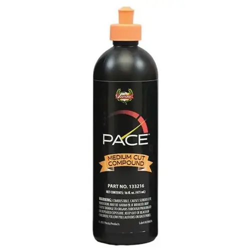 Medium Cut Compound, 16 oz Bottle, Light Orange