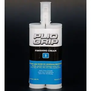 PLIOGRIP 8003 Plastic Repair Finishing Cream, 220 mL Cartridge, Blue (Part A), Yelloe (Part B)