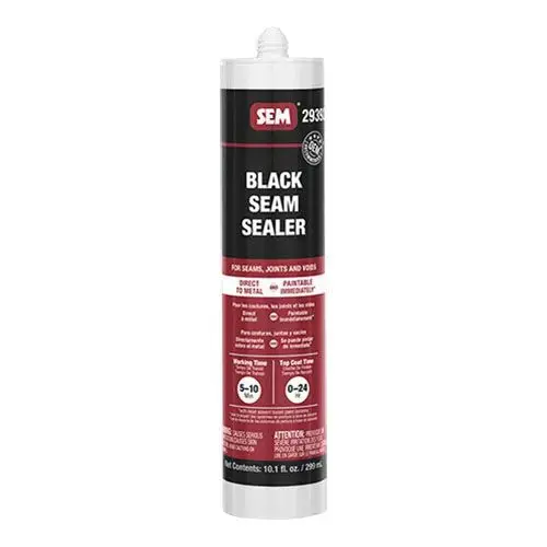 2900 1-Component Seam Sealer, 10.1 fl-oz Tube, Liquid, Black, 1K Component, 24 hr at 70 deg F Curing 2900 1-Component Seam Sealer, 10.1 fl-oz Tube, Liquid, Black, 1K Component, 24 hr at 70 deg F Curing