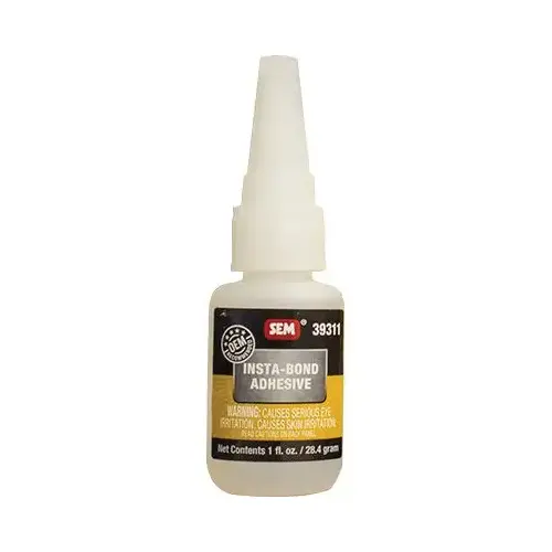 Adhesive, 1 oz Bottle, Liquid, Clear