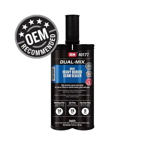 Heavy Bodied Seam Sealer, 7 oz Cartridge, Gray, Liquid, 1 hr Curing Heavy Bodied Seam Sealer, 7 oz Cartridge, Gray, Liquid, 1 hr Curing