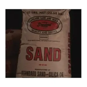 FSS Company 50 50 Fine Blasting Sand, 30/65 Grit, Silica Abrasive Grayish White to Tan