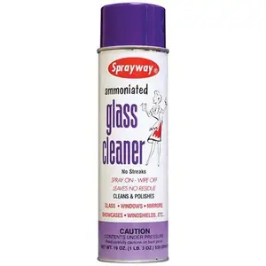 Sprayway 43 SW043 Glass Cleaner, 20 oz Can, Clear, Spray Aerosol