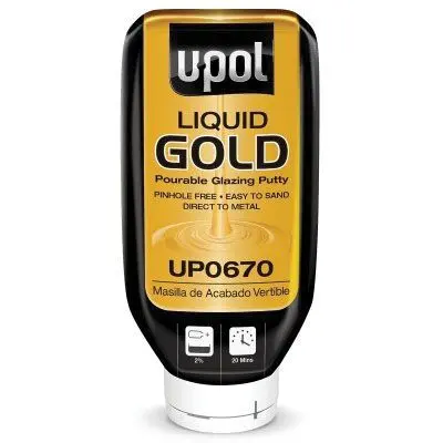 U-POL Pourable Glazing Putty 615 mL Bottle Liquid Gold UP0670