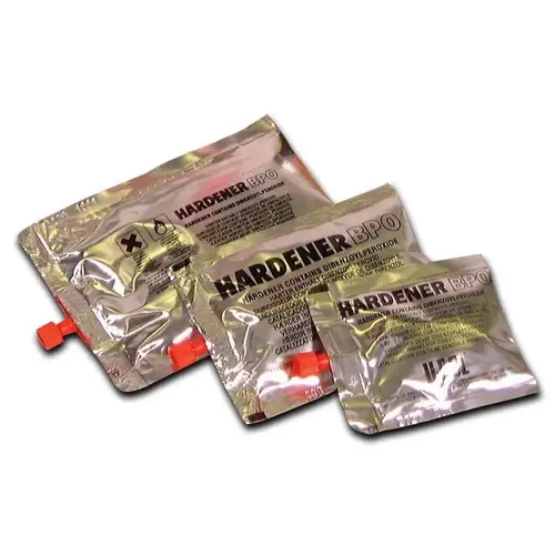 Replacement Hardener, 50 g Sachet Pack, Red, Cream, Use With: U-POL and ISOPON Polyester Fillers Replacement Hardener, 50 g Sachet Pack, Red, Cream, Use With: U-POL and ISOPON Polyester Fillers