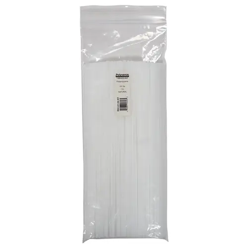 Welding Rod, 1/8 in Dia x 12 in L, Round, Polypropylene, Natural - pack of 280 Welding Rod, 1/8 in Dia x 12 in L, Round, Polypropylene, Natural - pack of 280