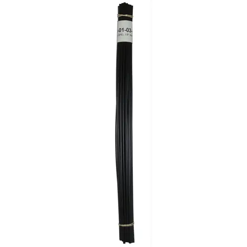 Welding Rod, 1/8 in Dia x 12 in L, Round, LDPE, Black