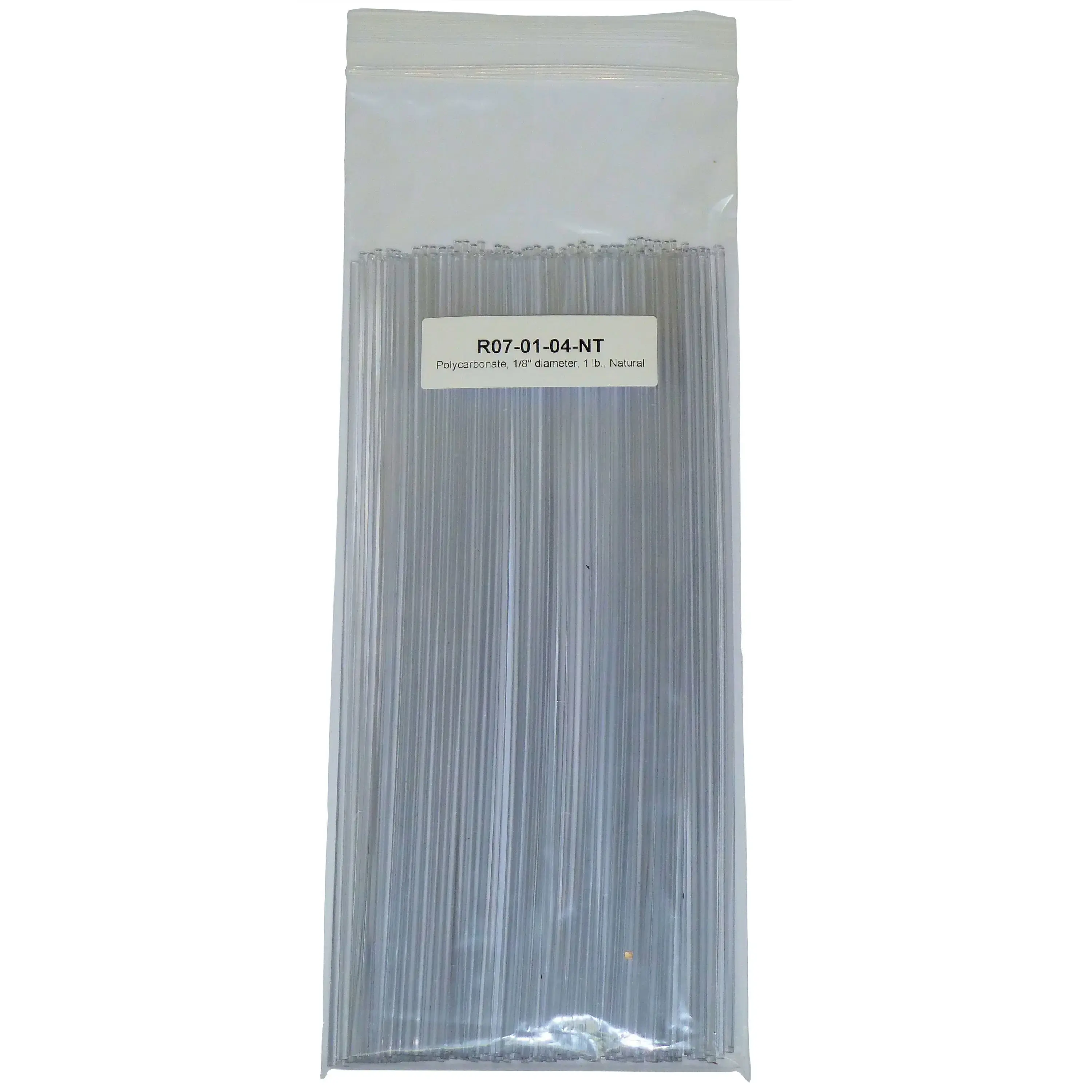 Polyvance Welding Rod 1/8 in Dia x 12 in L Round Polycarbonate Natural R07-01-04-NT